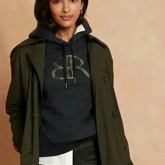 Banana Republic Logo Hoodie Sweatshirt - Picture 1 of 11
